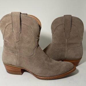 TECOVAS handcrafted gray leather boots